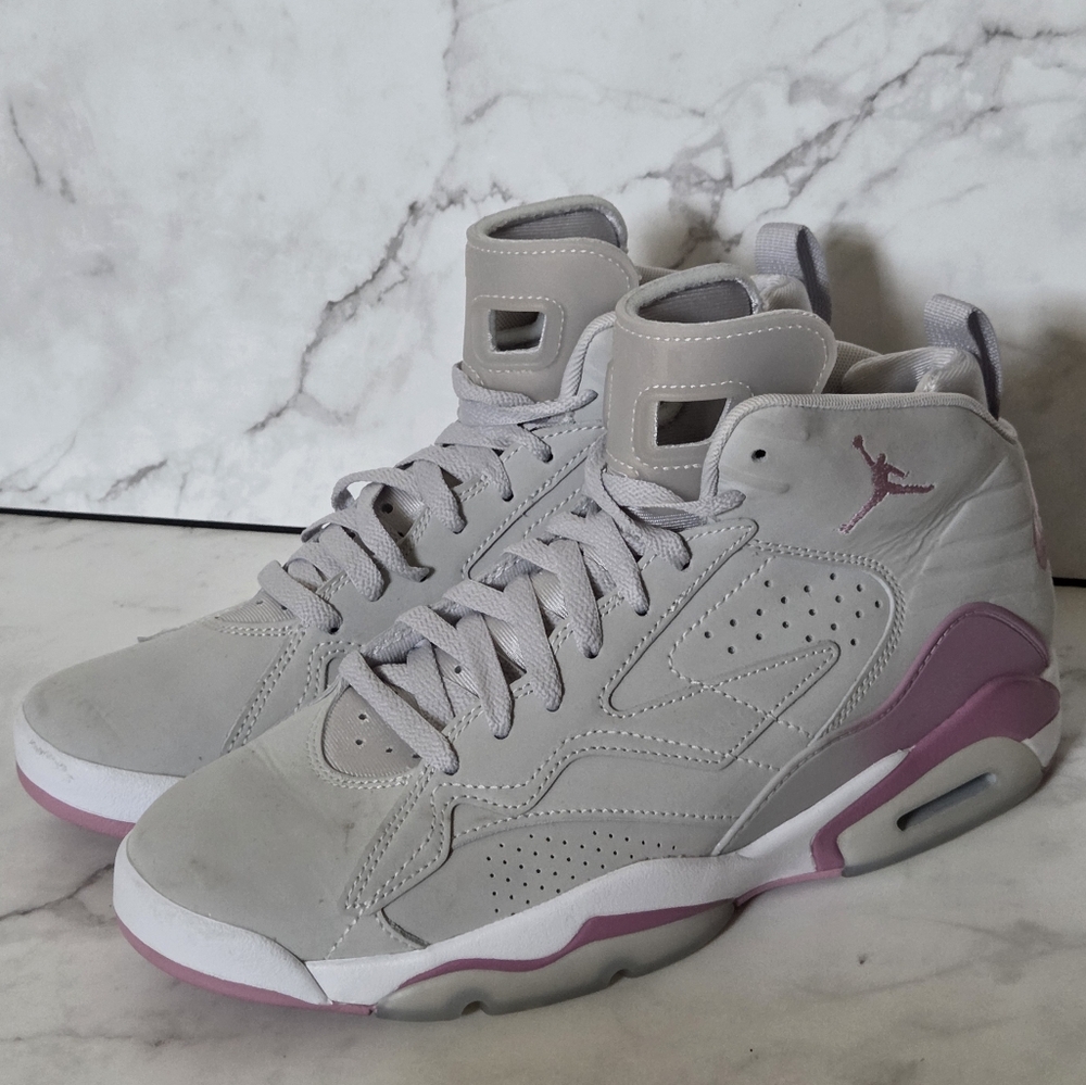 Nike Jordan Womens MVP Neutral Grey Orchid Sneakers Shoes Size 10.5 - Picture 4 of 9
